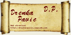 Drenka Pavić vizit kartica